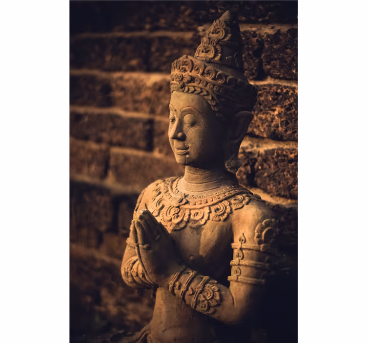 Mural de buda figura decorativa para pared - TenVinilo