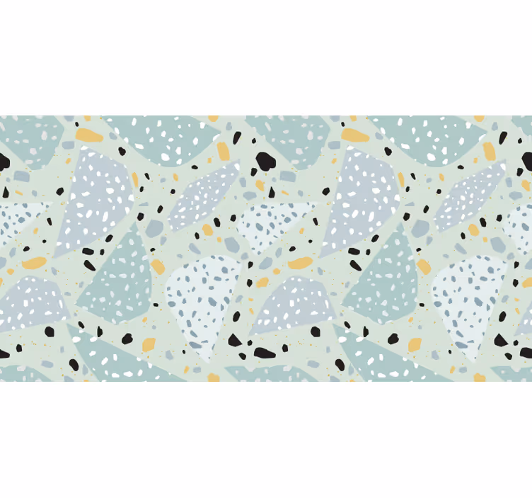 Mural baño gometrico terrazzo - TenVinilo