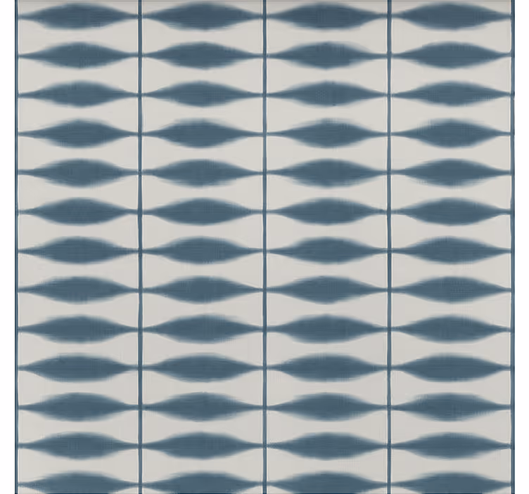 Mural baño shibori en denim - TenVinilo