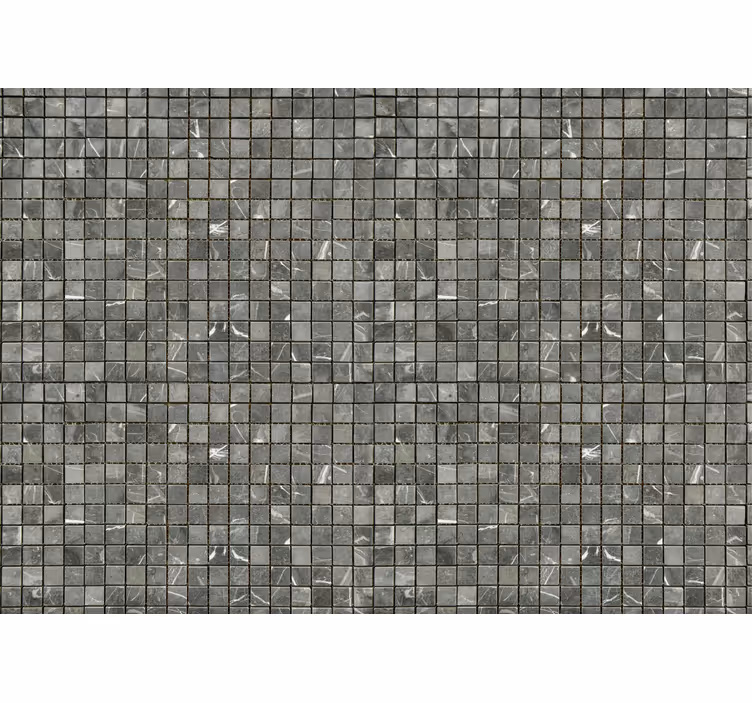 Papel mural gris azulejos negros - TenVinilo