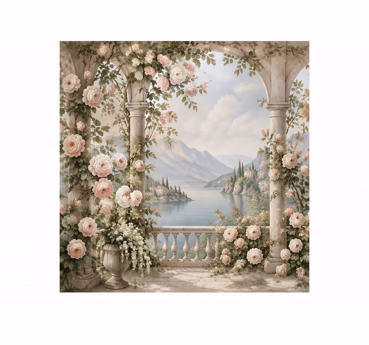 Mural de rosas naturaleza - TenVinilo