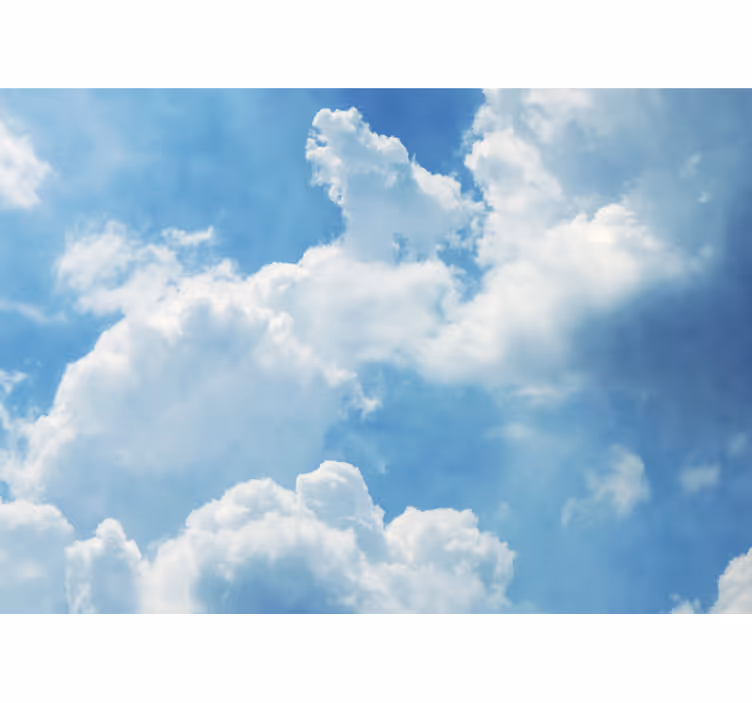 Fotomural cielo nubes cumulus en el paraíso - TenVinilo