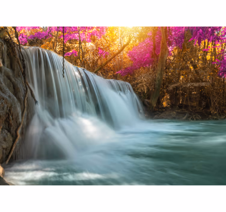 Mural de cascada gran cascada arroyo - TenVinilo