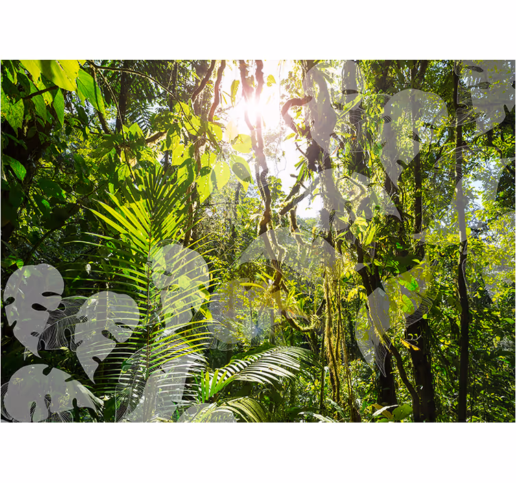 Fotomural de bosque Amazona verde - TenVinilo
