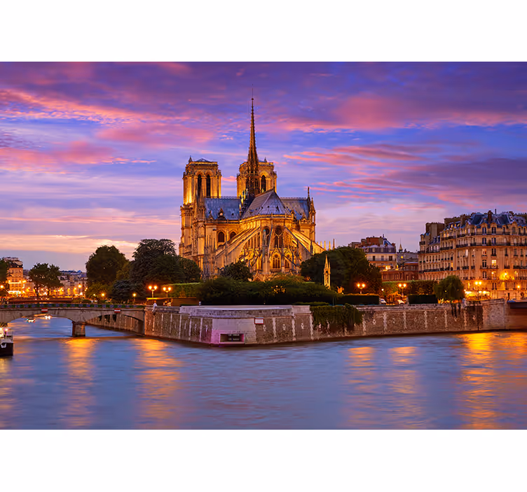 Mural de parís basílica de notre dame - TenVinilo