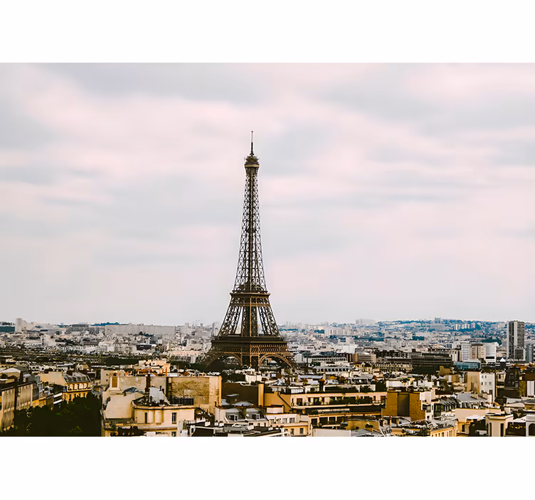 Mural de parís mirador escénico de la torre eiffel - TenVinilo