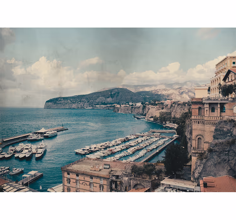 Fotomural mar Paisaje de sorrento sur de italia - TenVinilo