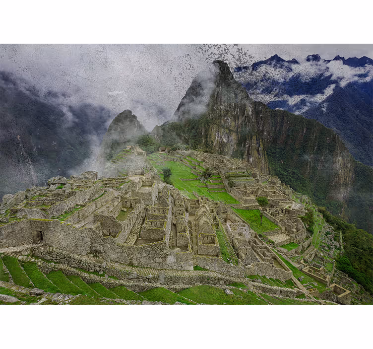 Mural ciudad machu picchu ruinas - TenVinilo