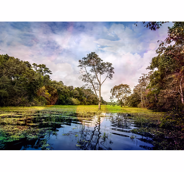 Mural de paisajes escena de naturaleza tranquila - TenVinilo