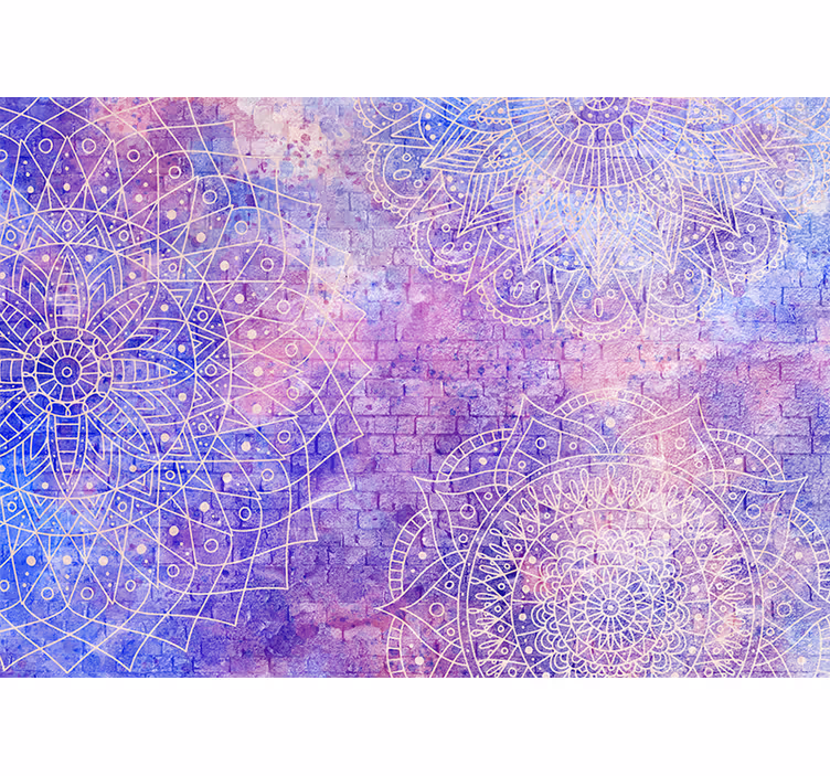 Mural de mandala patrones de mandala intrincados - TenVinilo