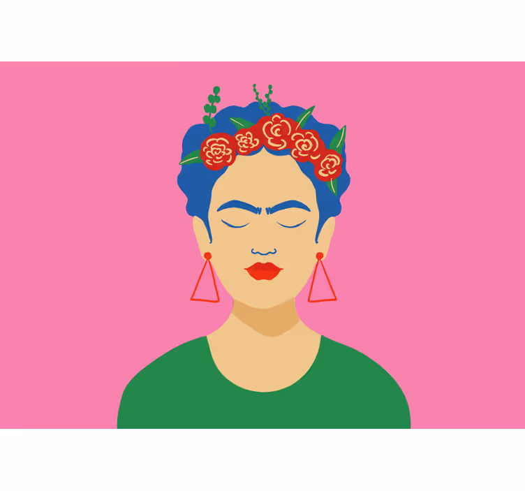 Fotomural arte urbano Diseño de arte pop de frida kahlo - TenVinilo