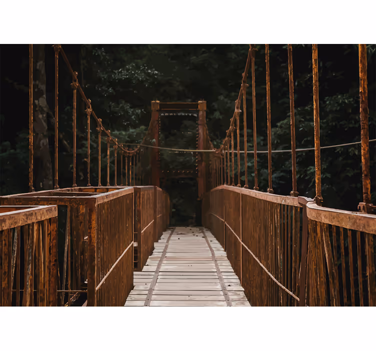 Mural de naturaleza puentes en la naturaleza - TenVinilo