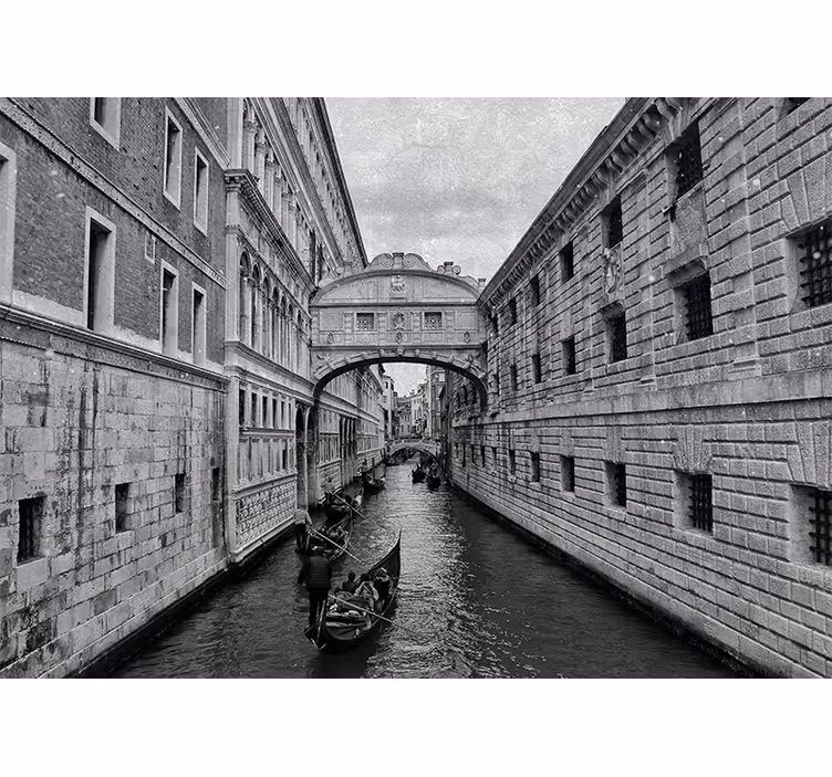 Mural ciudad vista del canal de venecia - TenVinilo