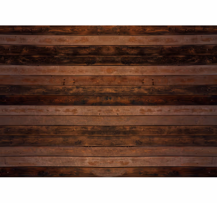 Fotomural madera Tablones horizontales marrones - TenVinilo