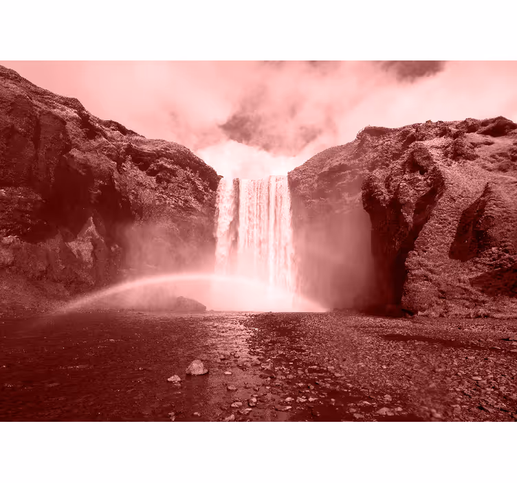 Mural de cascada paisaje de gran waterfall - TenVinilo