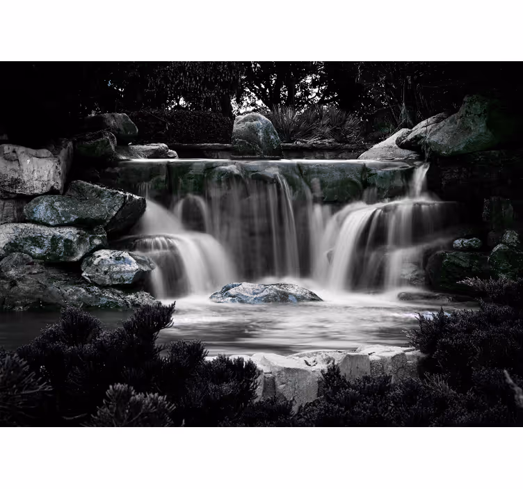 Mural de cascada entorno de cascada tranquila - TenVinilo