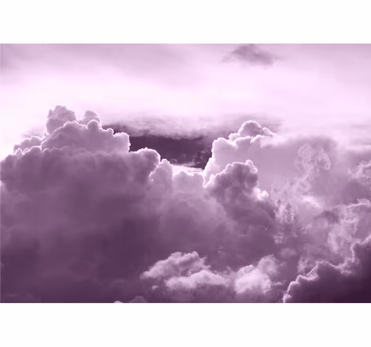Fotomural cielo formación de nubes moradas - TenVinilo