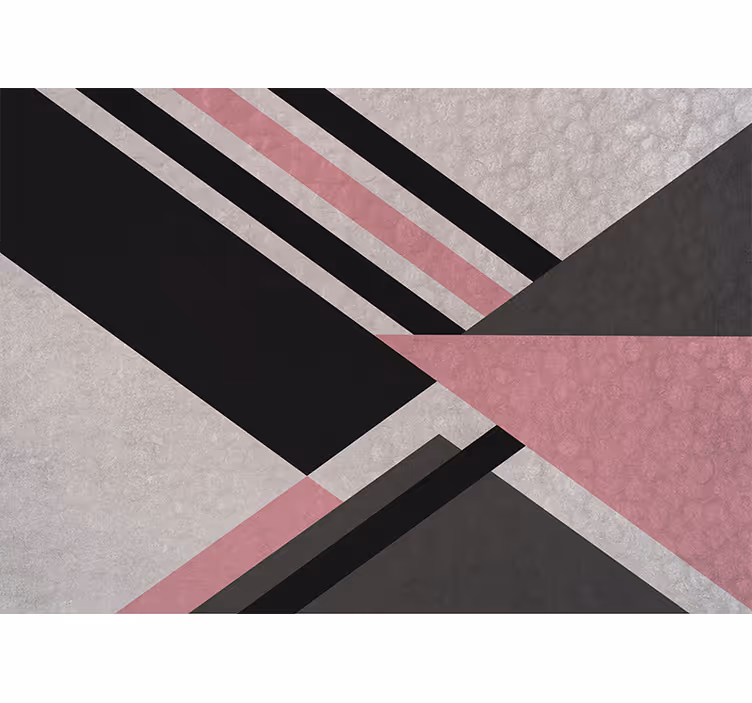 Mural abstracto bloques de colores diagonales - TenVinilo