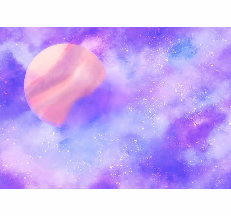 Mural del espacio esfera planetaria cósmica - TenVinilo