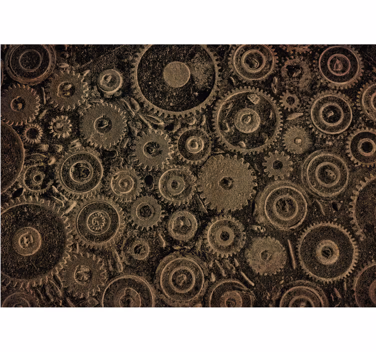 Fotomural moderno Patrón de fábricas de estilo industrial - TenVinilo