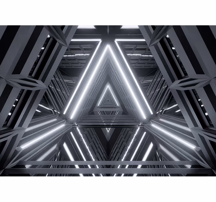 Fotomural moderno Túnel futurista 3d - TenVinilo