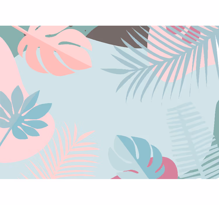 Mural de naturaleza hoja tropical - TenVinilo