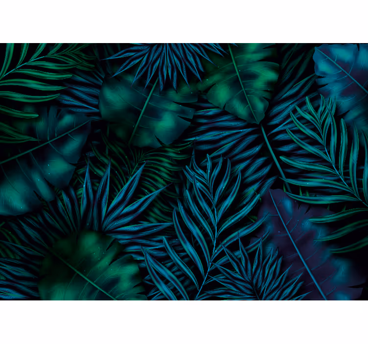 Mural de naturaleza motivo de follaje exótico - TenVinilo