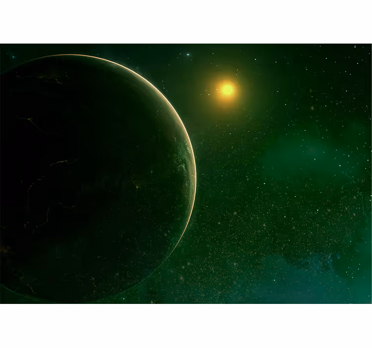 Mural del espacio escena celestial planetaria - TenVinilo