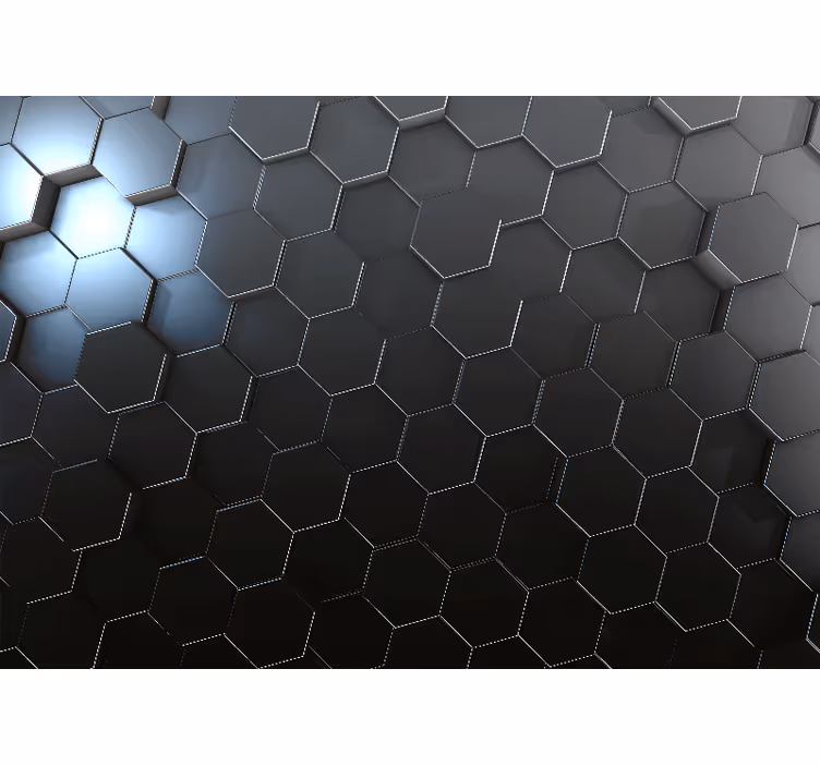 Fotomural 3D Paneles geométricos grises ombre - TenVinilo