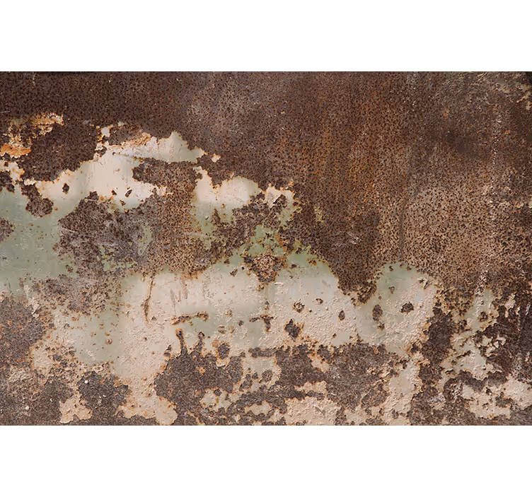 Fotomural texturas pared de metal viejo oxidado - TenVinilo