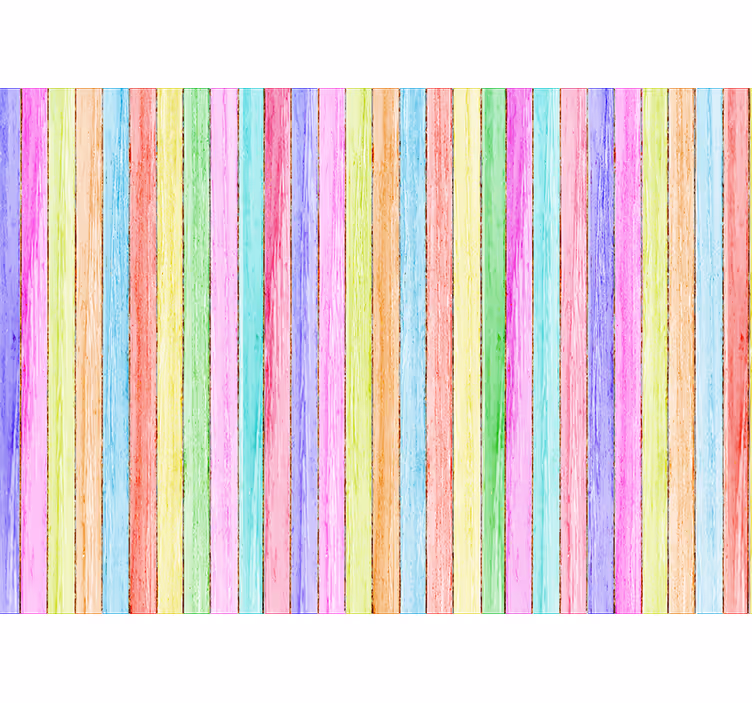 Fotomural madera tablones de madera de colores - TenVinilo