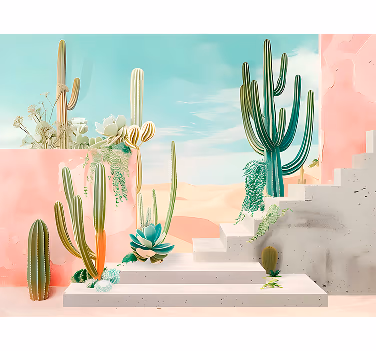 Mural de desierto diseño del desierto - TenVinilo