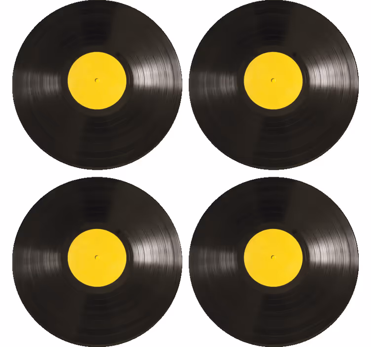 Posavasos moderno disco de vinilo - TenVinilo