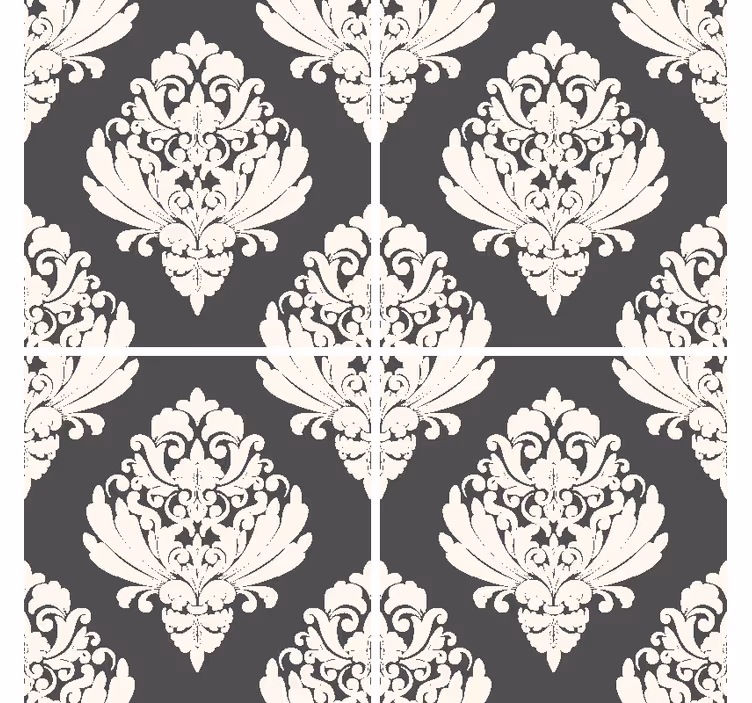 Posavasos con superficie de patrón ornamental - TenVinilo