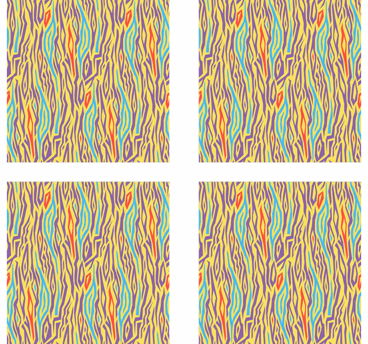 Posavasos líneas abstractas vibrantes - TenVinilo