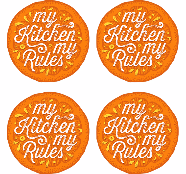 Posavasos cerveza reglas de la cocina - TenVinilo