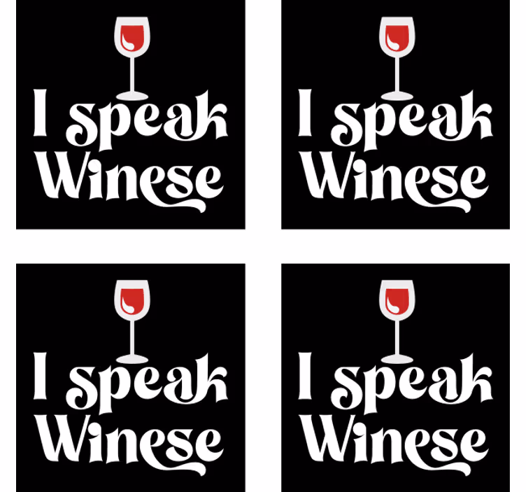 Posavasos cerveza humor de copa de vino - TenVinilo