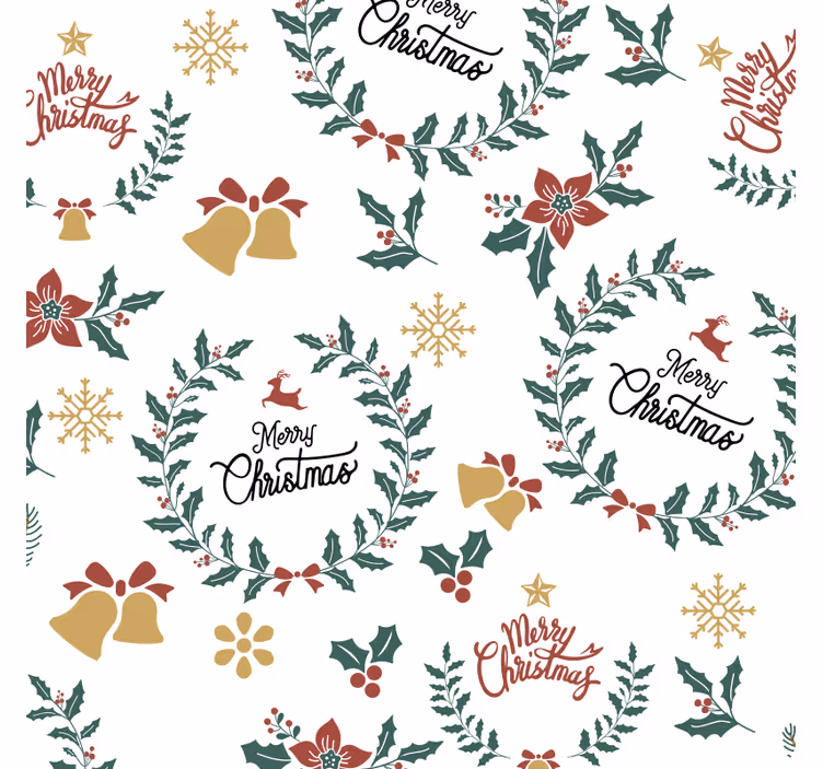 Posavasos navideño diseño festivo y navideño - TenVinilo