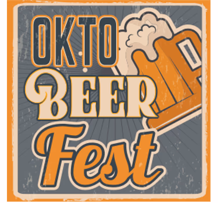 Posavasos cerveza celebración de la cerveza oktoberfest - TenVinilo