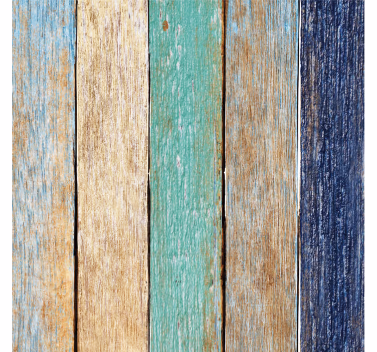 Posavasos tablones de madera envejecida - TenVinilo