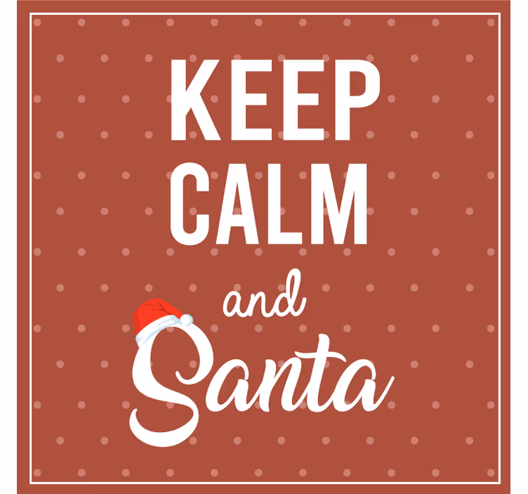 Posavasos navideño diseño de frase festiva - TenVinilo