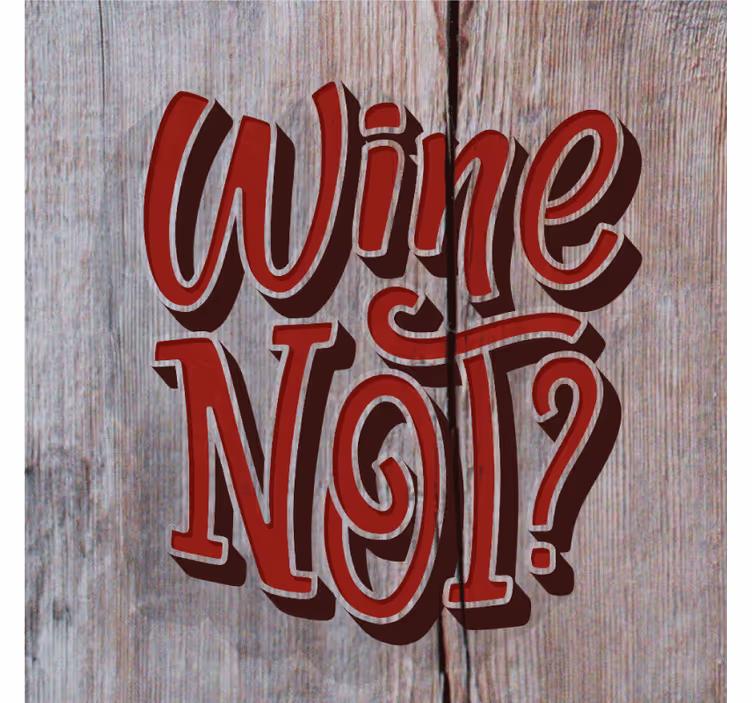 Posavasos con frases cita divertida sobre el vino - TenVinilo