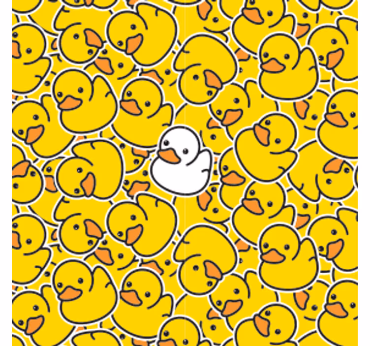 Posavasos frikis diseño de patitos juguetones - TenVinilo