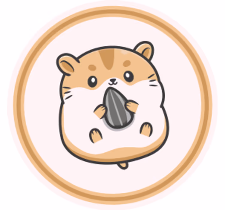 Posavasos frikis hamster lindo sosteniendo semilla - TenVinilo