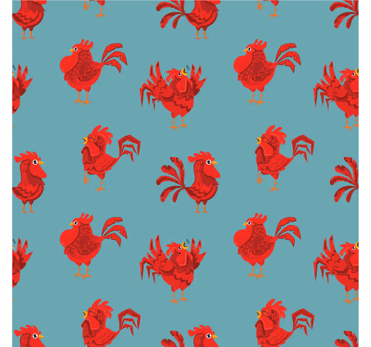 Posavasos frikis con diseño de gallo vibrante - TenVinilo