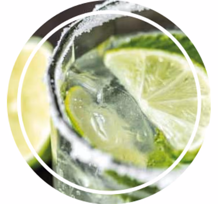 Posavasos personalizable refrescante de lima - TenVinilo