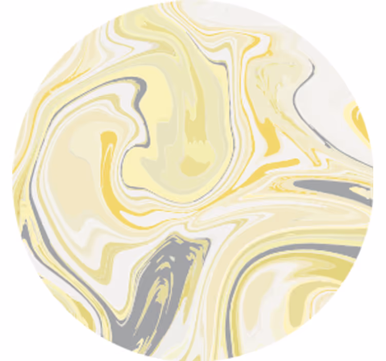 Posavasos diseño de remolino amarillo mármol - TenVinilo