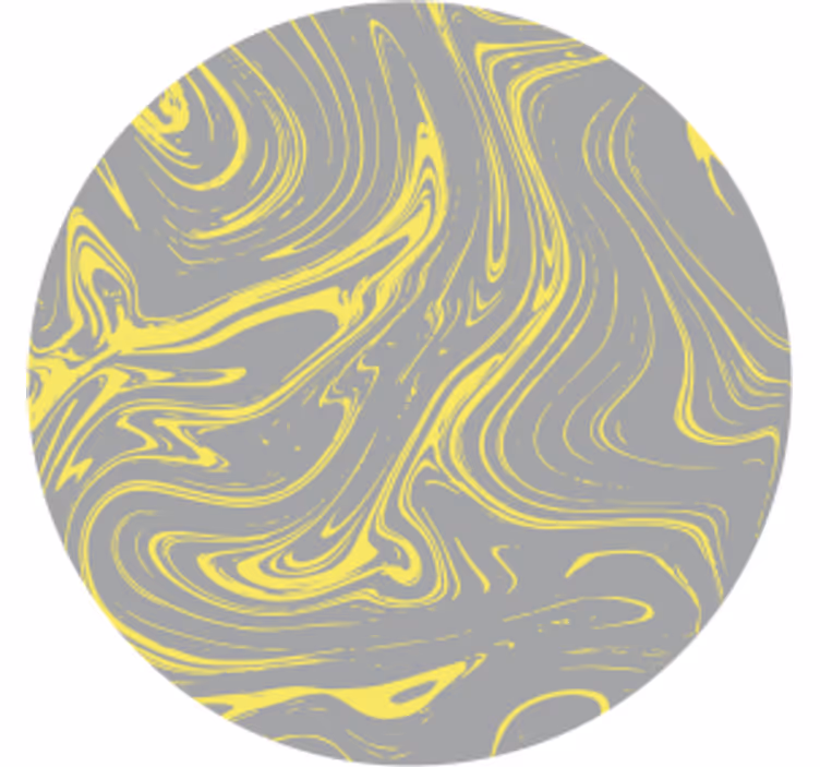 Posavasos patrones amarillos en espiral - TenVinilo