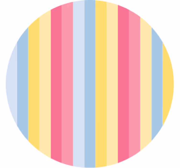 Posavasos patrón rayas coloridas - TenVinilo