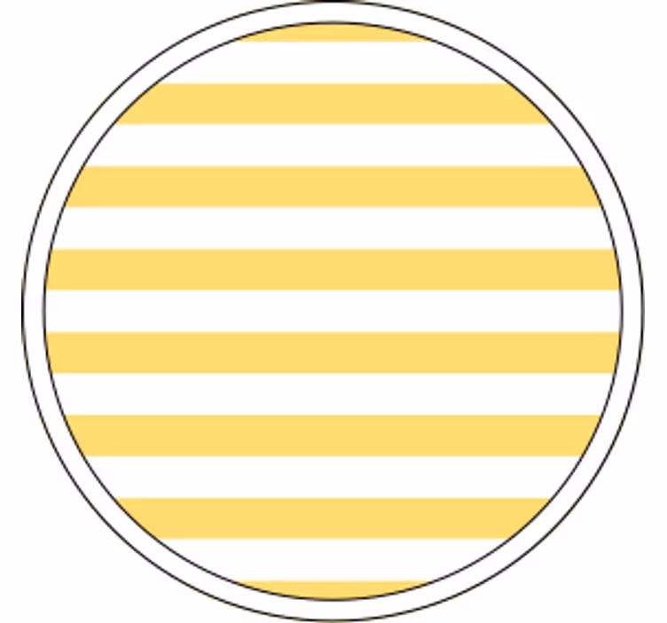 Posavasos patrón amarillo rayado - TenVinilo